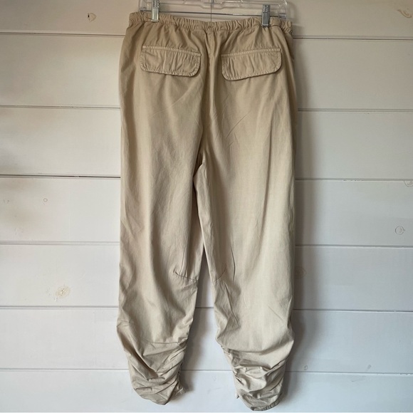 Free People‎ Khaki New Light Parachute Pants Size XS Casual Drawstring - Picture 5 of 13